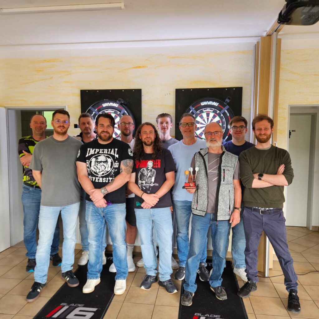 Bild vom 1. internen Dartturnier für Vereinsmitglieder
